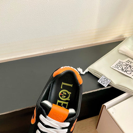 LOEWE 26S BALLET RUNNER 2.0 IN BLACK SUEDE AND NYLON