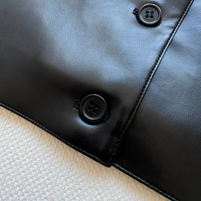 MIUMIU LEATHER VEST STYLE 726