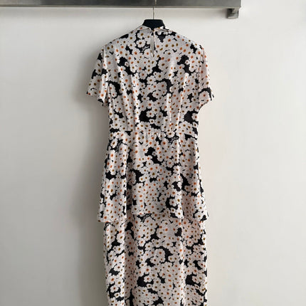 VALENTINO 26S PRINTED SILK DRESS 214