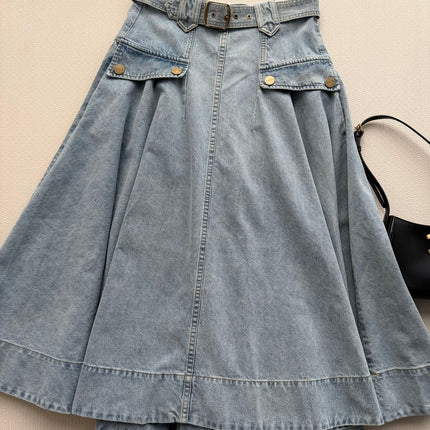 ZIMMERMANN 26S DENIM MIDI SKIRT STYLE 93