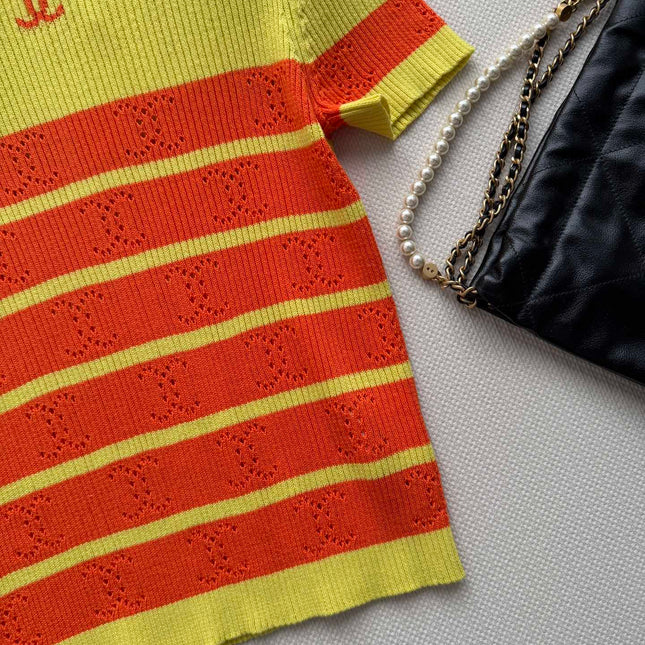 CHANEL 26S SHORT-SLEEVE SWEATER STYLE 1038