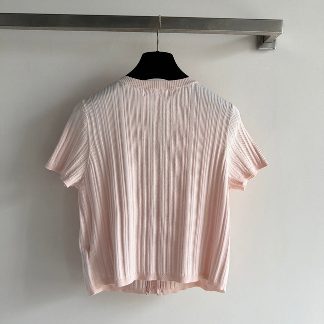 CHANEL 26S SHORT-SLEEVED KNIT SHIRT STYLE 1173