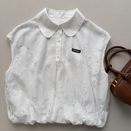 MIUMIU 26S SLEEVELESS POLO TOP 1228