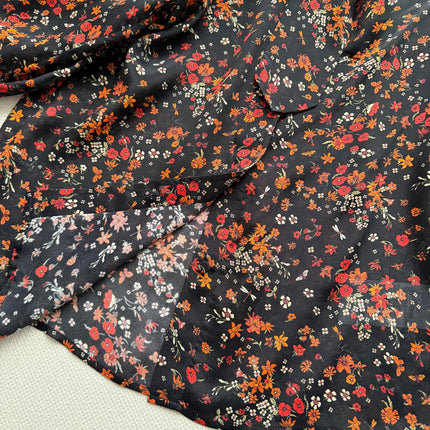 GUCCI 26S LONG-SLEEVE FLORAL BOW-TIE BLOUSE 485