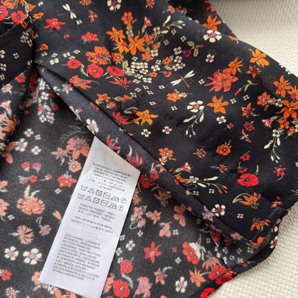 GUCCI 26S LONG-SLEEVE FLORAL BOW-TIE BLOUSE 485