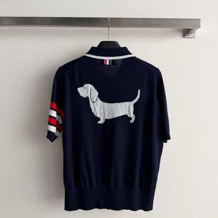 THOM 26S SHORT SLEEVE POLO KNIT TOP STYLE 236