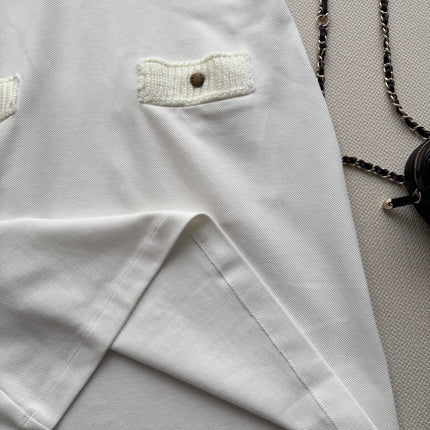 MONCLER 26S SHORT-SLEEVE POLO DRESS 673