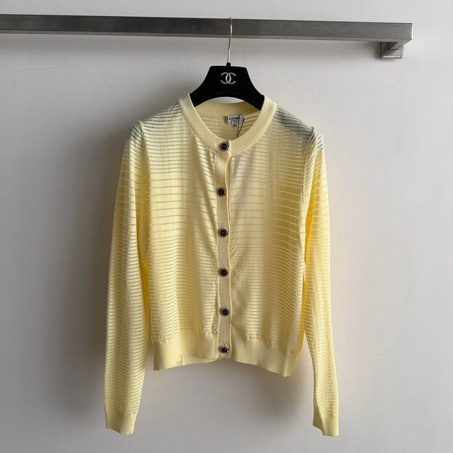 CHANEL 26S MINT KNIT CARDIGAN 1329