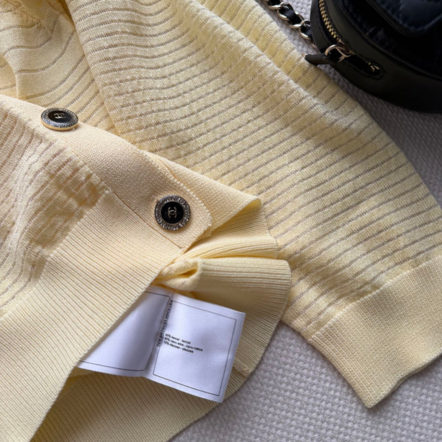 CHANEL 26S MINT KNIT CARDIGAN 1329