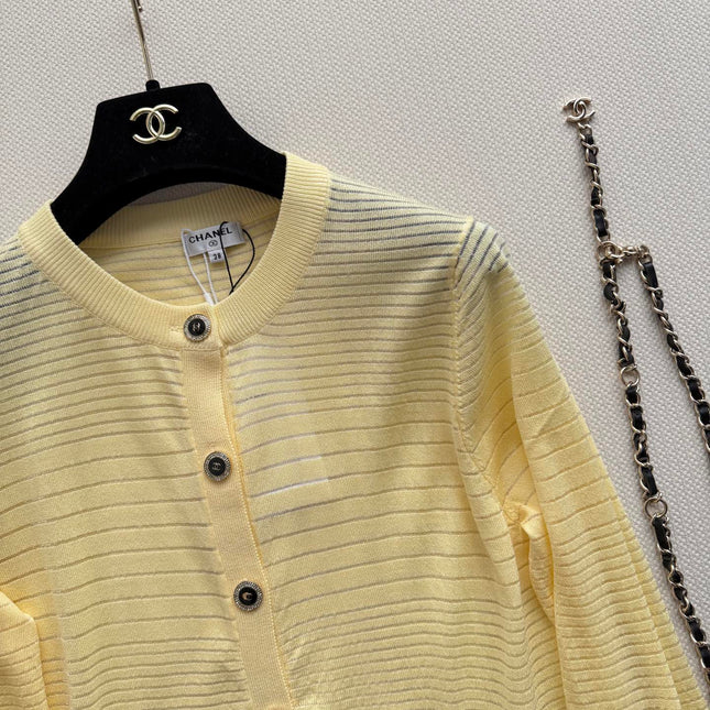 CHANEL 26S MINT KNIT CARDIGAN 1329
