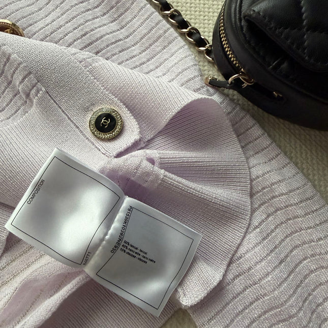 CHANEL 26S MINT KNIT CARDIGAN 1328