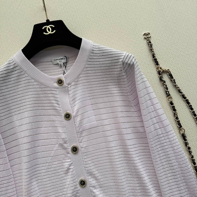 CHANEL 26S MINT KNIT CARDIGAN 1328