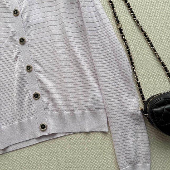 CHANEL 26S MINT KNIT CARDIGAN 1328
