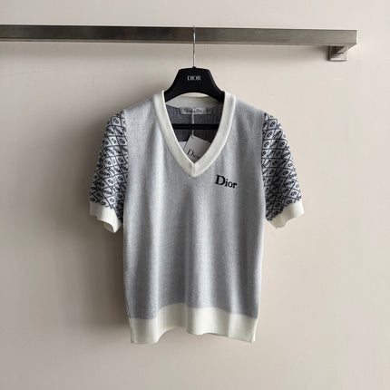 DIOR 26S SHORT-SLEEVE KNIT TOP 1308