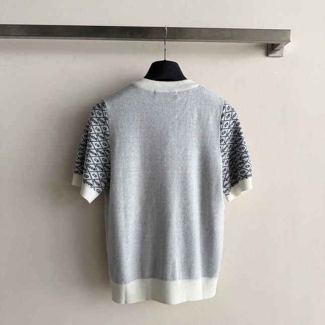 DIOR 26S SHORT-SLEEVE KNIT TOP 1308