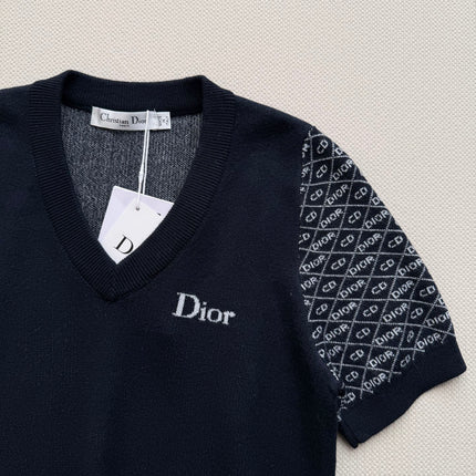DIOR 26S SHORT-SLEEVE KNIT TOP 1306
