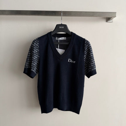 DIOR 26S SHORT-SLEEVE KNIT TOP 1306