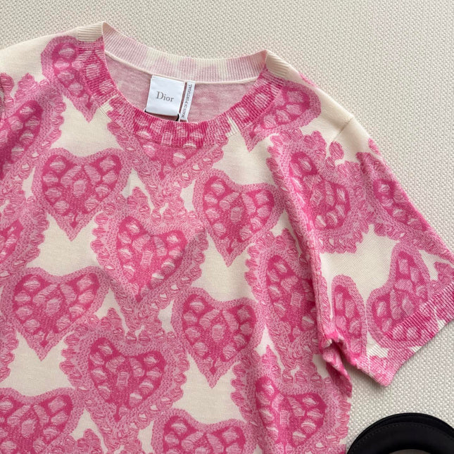 DIOR 26S SHORT SLEEVE KNIT TOP 1327
