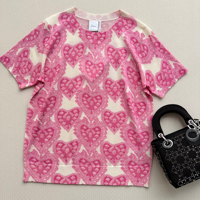 DIOR 26S SHORT SLEEVE KNIT TOP 1327
