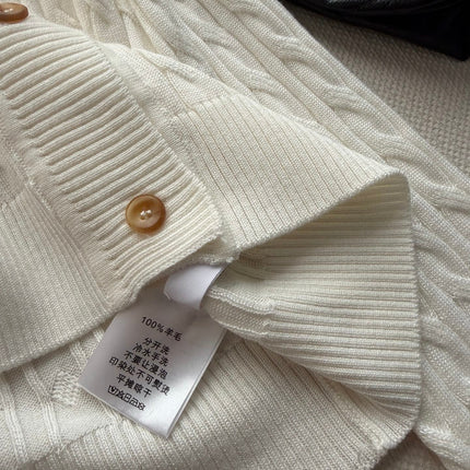 RALPH LAUREN 26S SHAWL-COLLAR CABLE-KNIT CARDIGAN 752