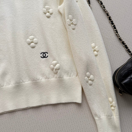 CHANEL 26S LONG-SLEEVE KNIT TOP 1718