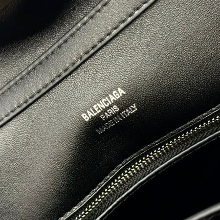 RODEO MINI BAG 22 IN BLACK SMOOTH CALFSKIN SILVER HARDWARE