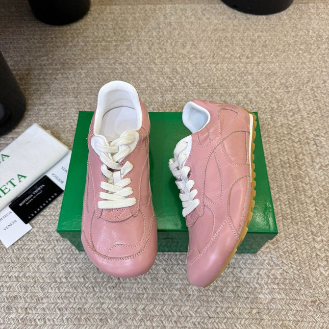 BOTTEGA VENETA 26S SNEAKERS IN PINK CALFSKIN