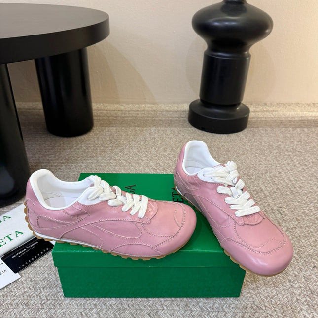 BOTTEGA VENETA 26S SNEAKERS IN PINK CALFSKIN