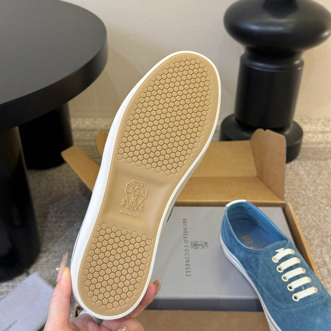 LP 26S LACE-UP SNEAKERS IN BLUE SUEDE