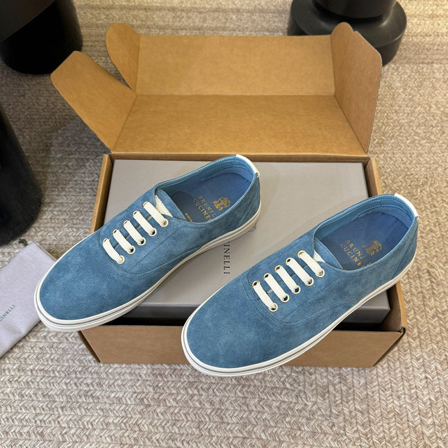 LP 26S LACE-UP SNEAKERS IN BLUE SUEDE