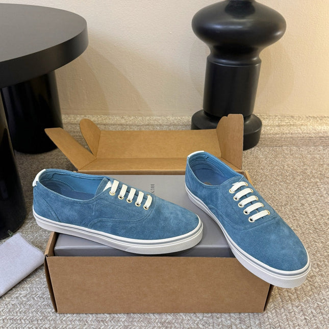 LP 26S LACE-UP SNEAKERS IN BLUE SUEDE
