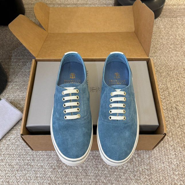 LP 26S LACE-UP SNEAKERS IN BLUE SUEDE