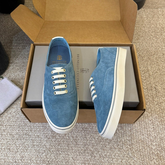 LP 26S LACE-UP SNEAKERS IN BLUE SUEDE