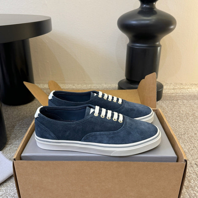 LP 26S LACE-UP SNEAKERS IN NAVY BLUE SUEDE