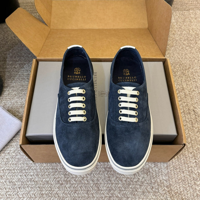 LP 26S LACE-UP SNEAKERS IN NAVY BLUE SUEDE