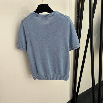RALPH LAUREN 26S SHORT-SLEEVE CREW-NECK SWEATER 662