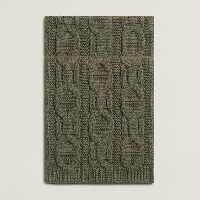 FAUBOURG MUFFLER 170 CM IN HUNTER GREEN CASHMERE