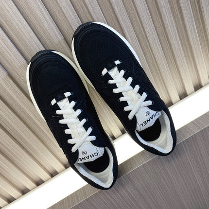 CHANEL 26S SNEAKER IN BLACK QUILTED CALFSKIN AND WHITE LOW TOP