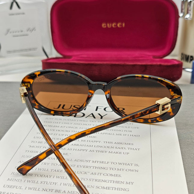 OVAL FRAME SUNGLASSES 58053 IN ACETATE
