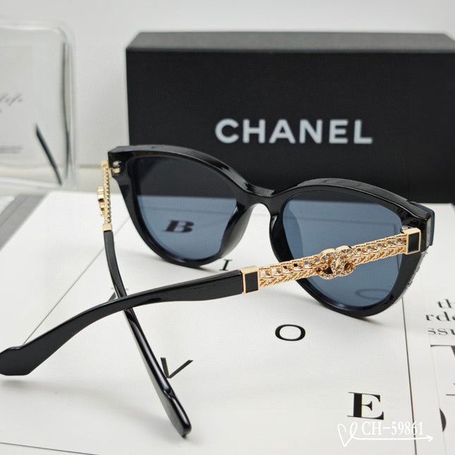 CAT EYE SUNGLASSES 59861 IN ACETATE METAL FRAME