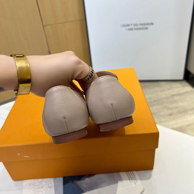 LV 26S MARE FLEX LOAFERS IN BEIGE GRAINED CALFSKIN