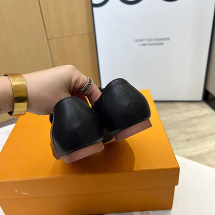 LV 26S MARE FLEX LOAFERS IN BLACK GRAINED CALFSKIN