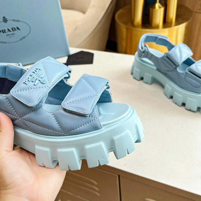 PRA MONOLITH NAPPA SANDALS SKY LAMBSKIN