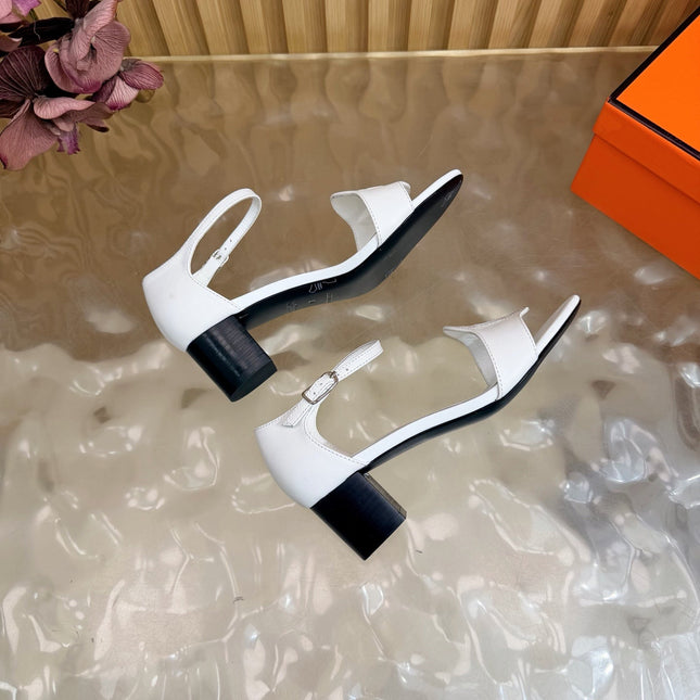 HM 26S MARQUISE SANDAL 45MM IN WHITE CALFSKIN
