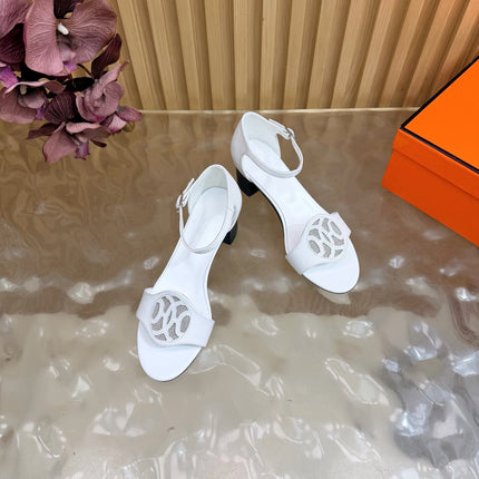 HM 26S MARQUISE SANDAL 45MM IN WHITE CALFSKIN