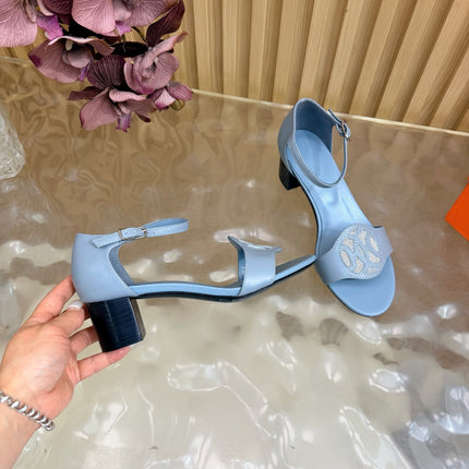 HM 26S MARQUISE SANDAL 45MM IN LIGHT BLUE CALFSKIN