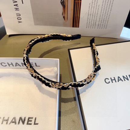 BLACK FABRIC WITH CRYSTAL HAIRBAND 417312