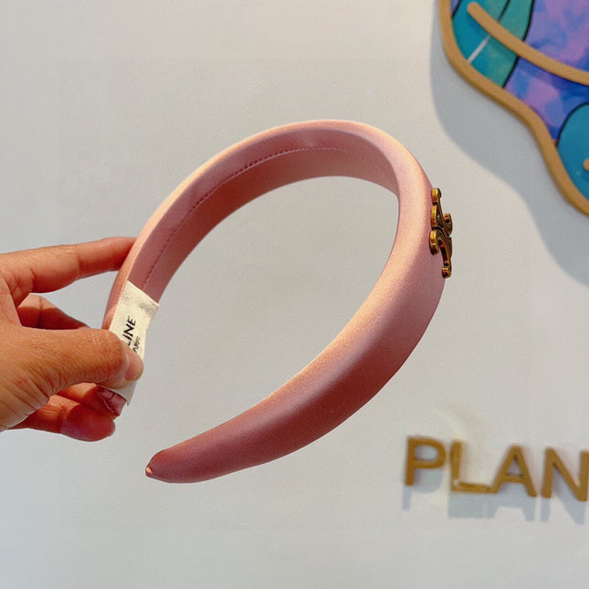 FLAMINGO PINK SILK FABRIC HAIRBAND 432747