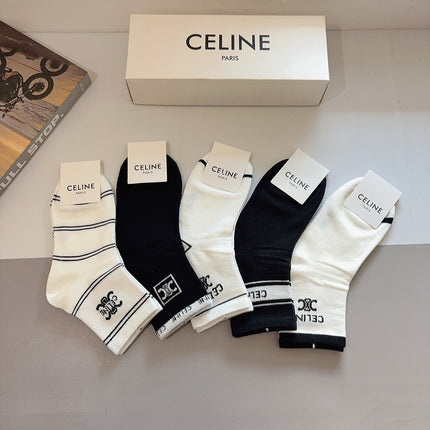 CELINE 26S ANKLE SOCKS 412383 (1 BOX)