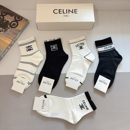 CELINE 26S ANKLE SOCKS 412383 (1 BOX)